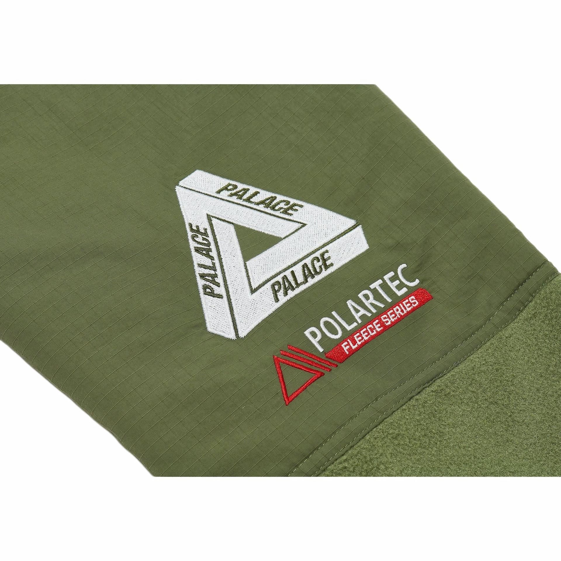 Куртка PALACE FW22 Polartec Double Zip Funnel Olive - изображение 4