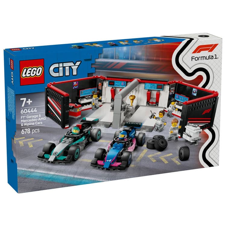 Конструктор LEGO F1 Гараж и Mercedes Сборный конструктор 678 шт. 60444 - изображение 2