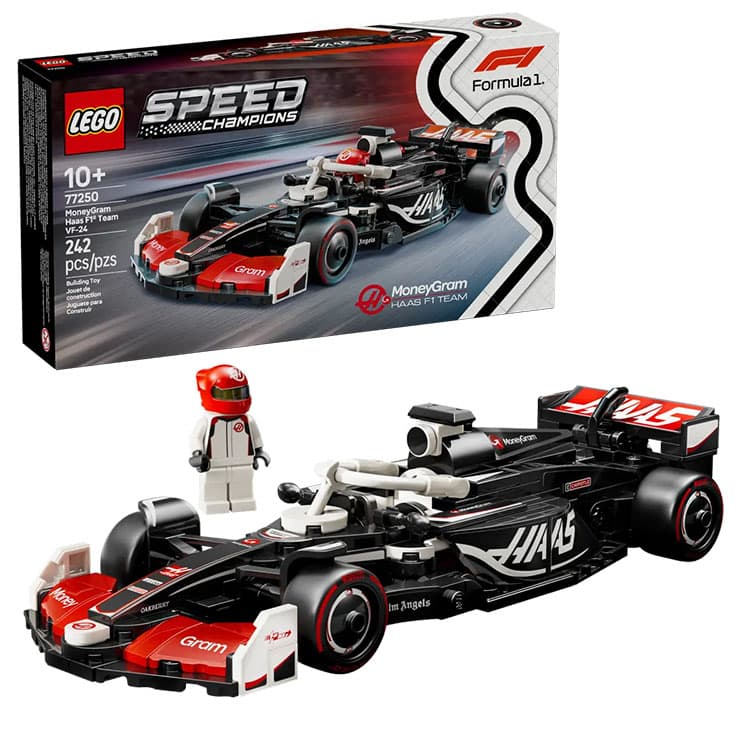 Конструктор LEGO F1 Race Car Speed Union Haas F1 Team VF 24 Сборный конструктор 242 шт. 77250 - изображение 2
