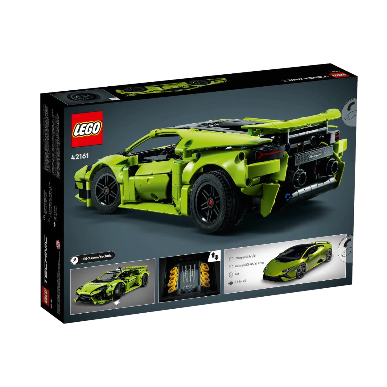 Конструктор LEGO x AUTOMOBILI LAMBORGHINI Технический Lamborghini Huracán TECNICA Спортивный автомобиль Сборный конструктор 806 шт - изображение 6