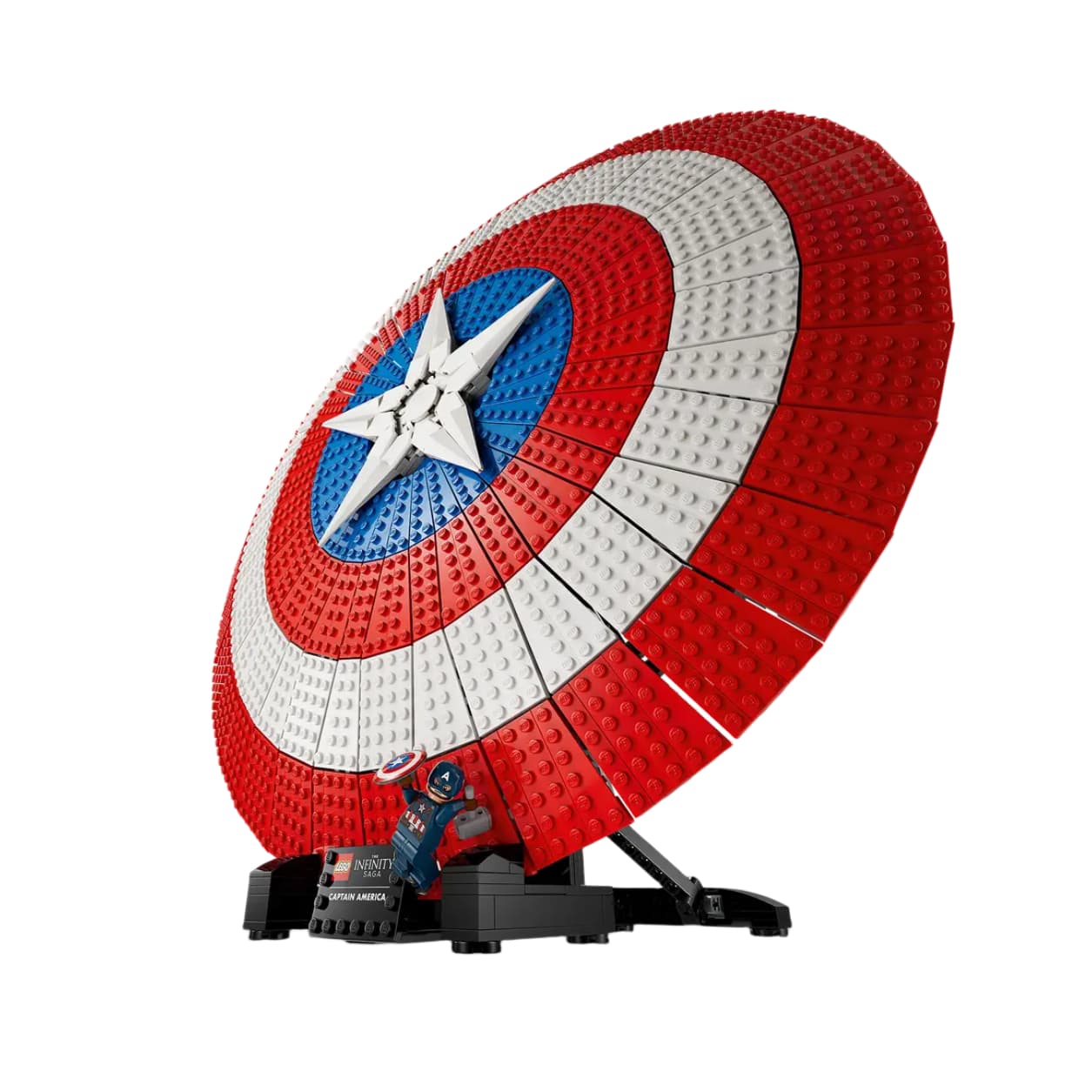 Конструктор LEGO x MARVEL Супергерой Защитный щит Капитана Америки Сборный конструктор 3128 шт. 76262 - изображение 4