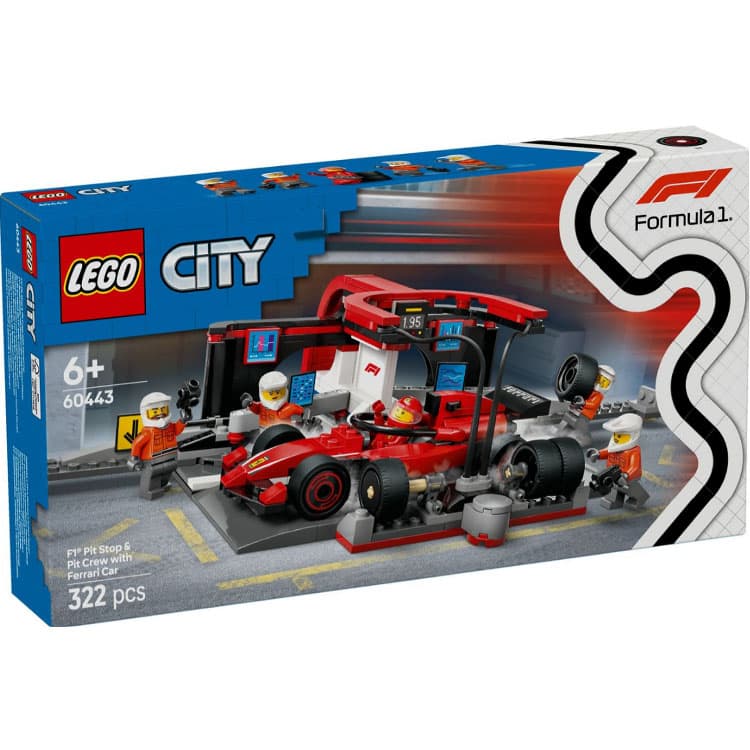 Конструктор LEGO Городской Феррари F1 Гоночный ТЕЛЕВЕЗДКА Конструктор 322 детали 60443 - изображение 2