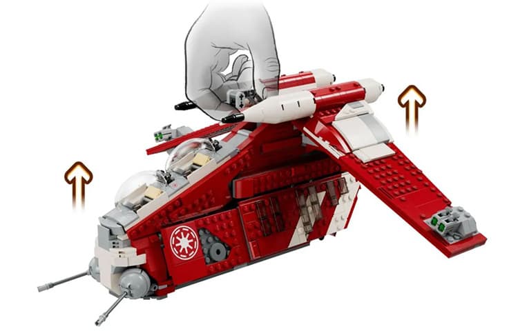 Конструктор LEGO Star Wars Coruscant Guard Gunship 75354 - изображение 4