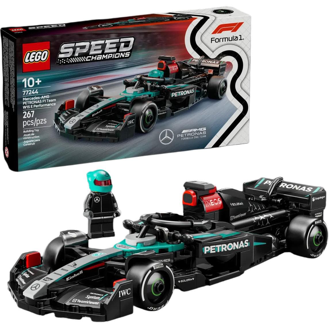 Конструктор LEGO F1 Race Car Mercedes Сборный конструктор 267 шт. 77244 - изображение 3