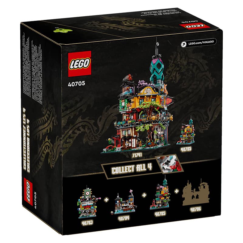 Конструктор LEGO Мини-версия Ninjago City Garden Сборный конструктор 376 шт. LEGO40705 - изображение 3