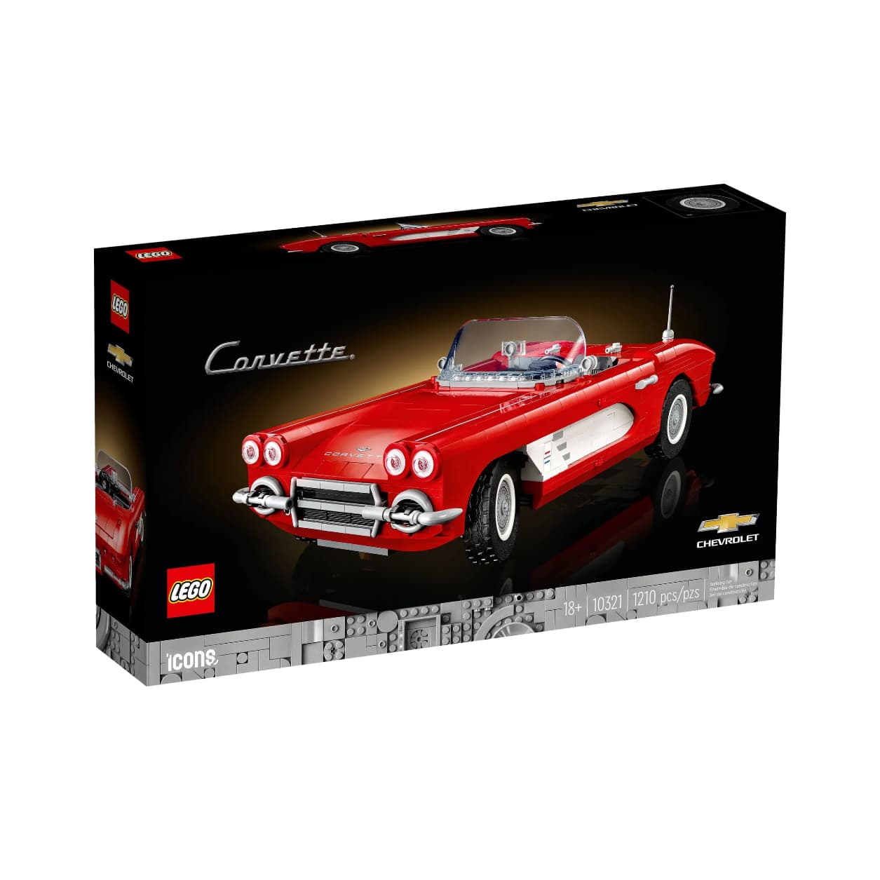 LEGO icons CorvetteC1 1210pcs 10321 - изображение 7