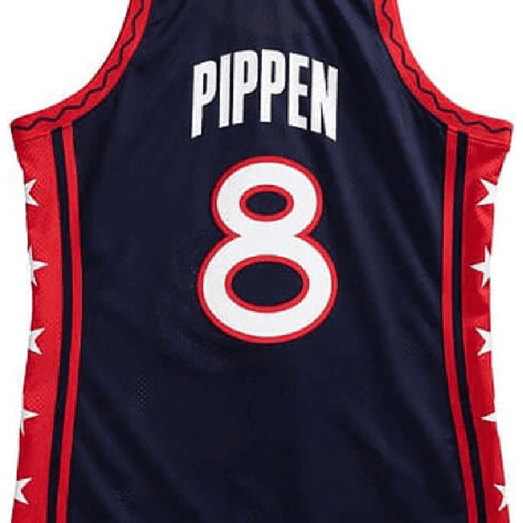 Баскетбольная майка Mitchell Ness AU 96 8 - изображение 4