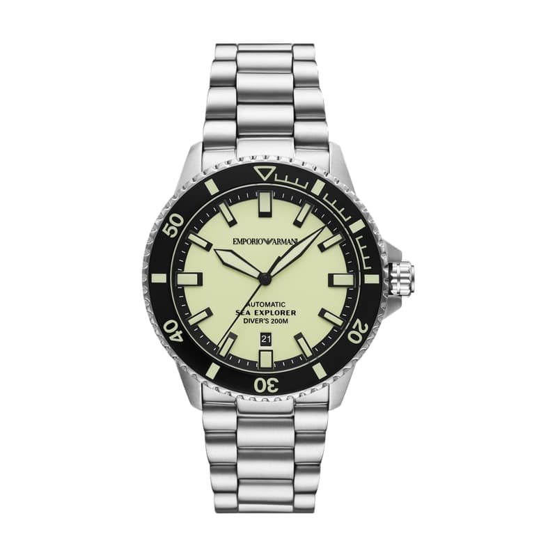 Механические часы Emporio Armani Mechanical Watch 42mm Yellow Dial - изображение 1