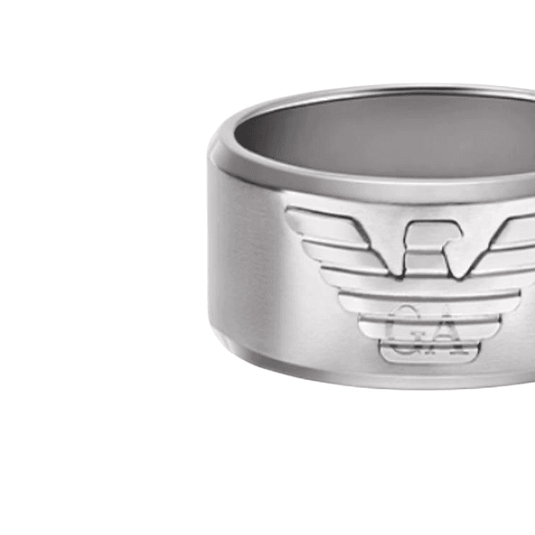 Кольцо EMPORIO ARMANI Кольца из нержавеющей стали Мужские Серебряные - изображение 3