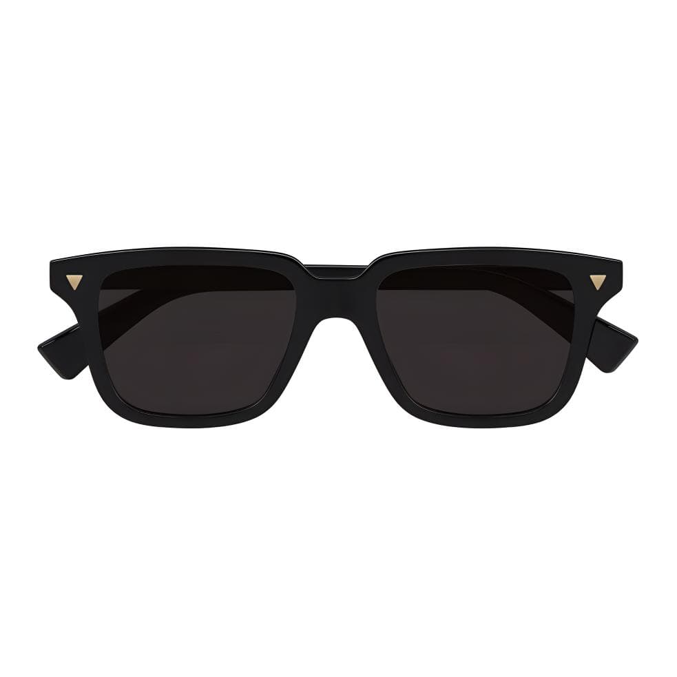 Солнцезащитные очки Bottega Veneta Ацетатное волокно Переработанный ацетат Прямоугольные Солнцезащитные очки Унисекс Черные - изображение 2