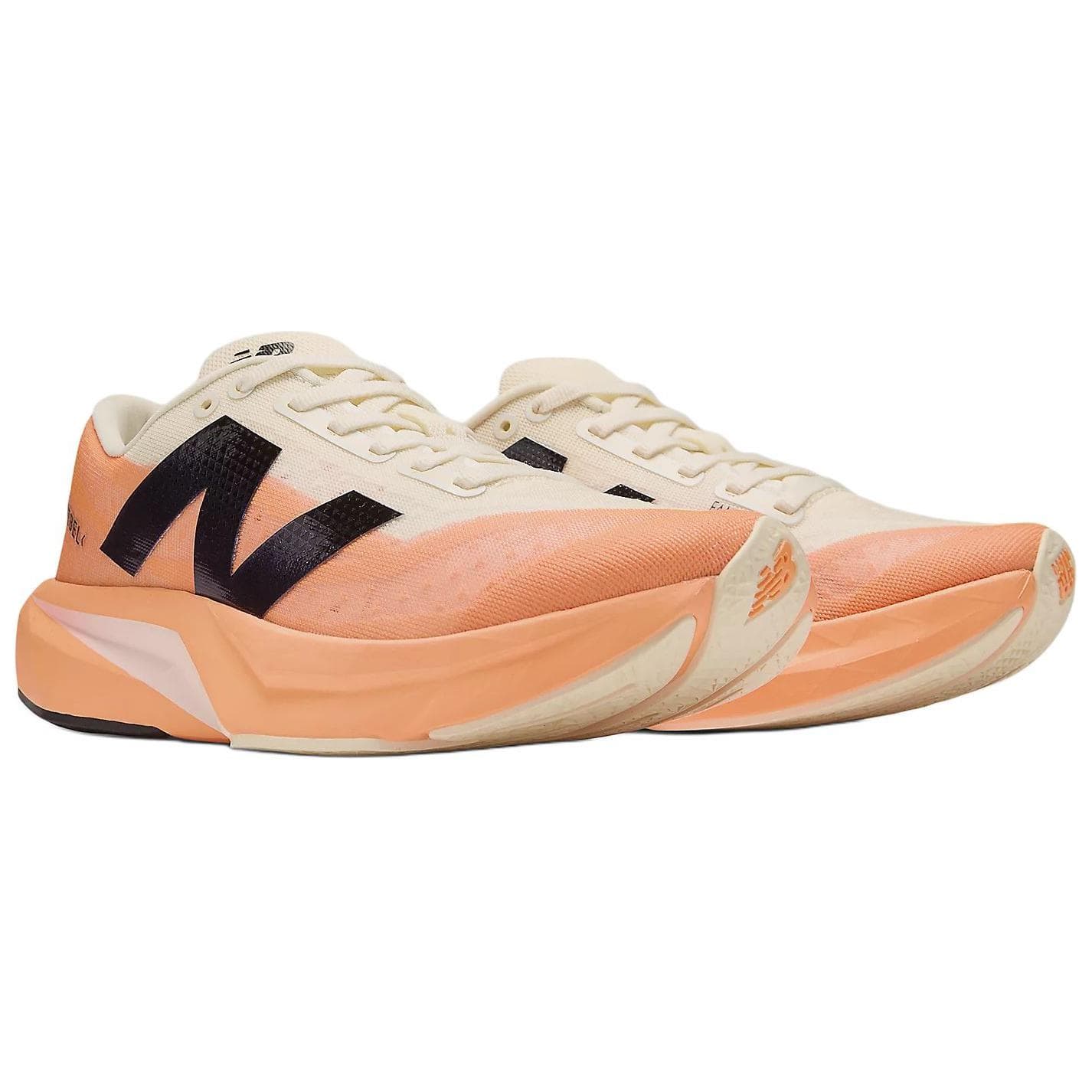Кроссовки для бега New Balance Низкие Беговые Кроссовки Женские Оранжевые Белые - изображение 3