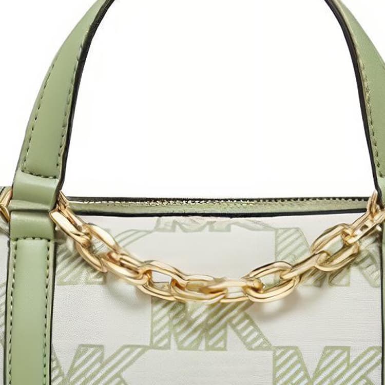 Сумка MICHAEL KORS Ткань + Искусственная кожа Бостон Сумка Сумка через плечо Сумка среднего размера Женская Зеленая - изображение 4