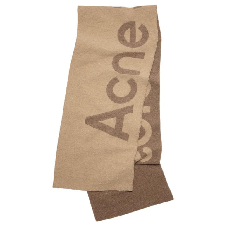 Шарф Acne Studios Хлопковый модальный шерсть нейлоновый вязаный шарф мужской коричневый - изображение 2