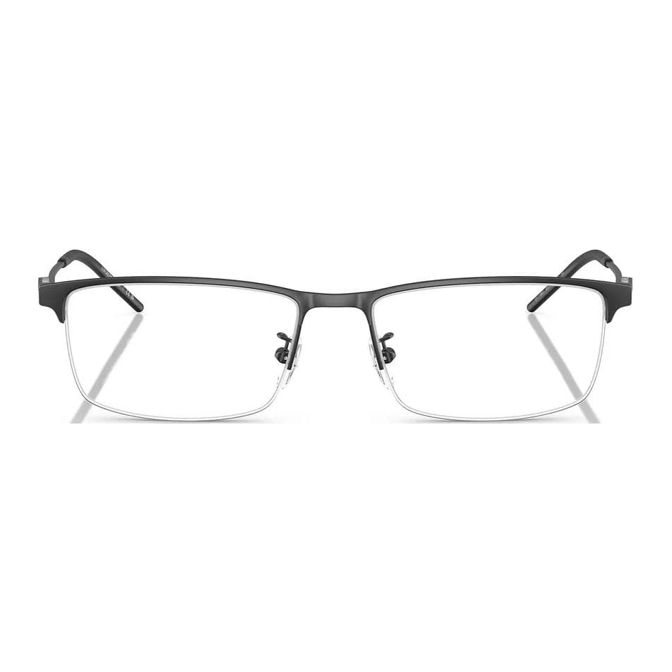 Оправа EMPORIO ARMANI Логотип Бренда Прямоугольная Оправа для Очков Мужская Черная - изображение 2