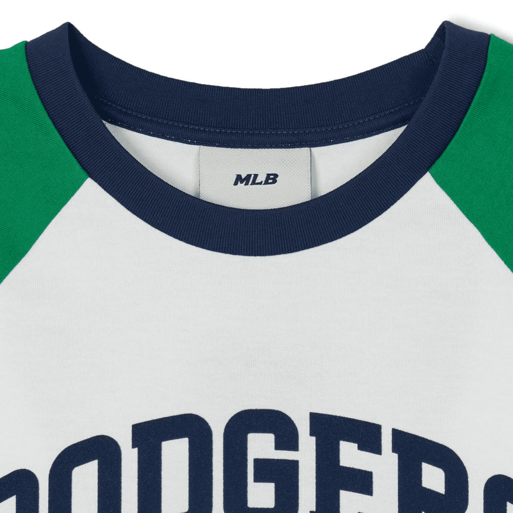 Футболка MLB Los Angeles Dodgers Реглан T-Shirt Женская Неоновый Зеленый - изображение 3