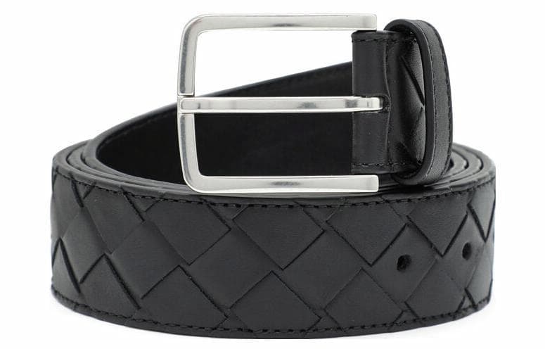 Ремень Bottega Veneta Intrecciato Belt Black 3.5cm - изображение 3
