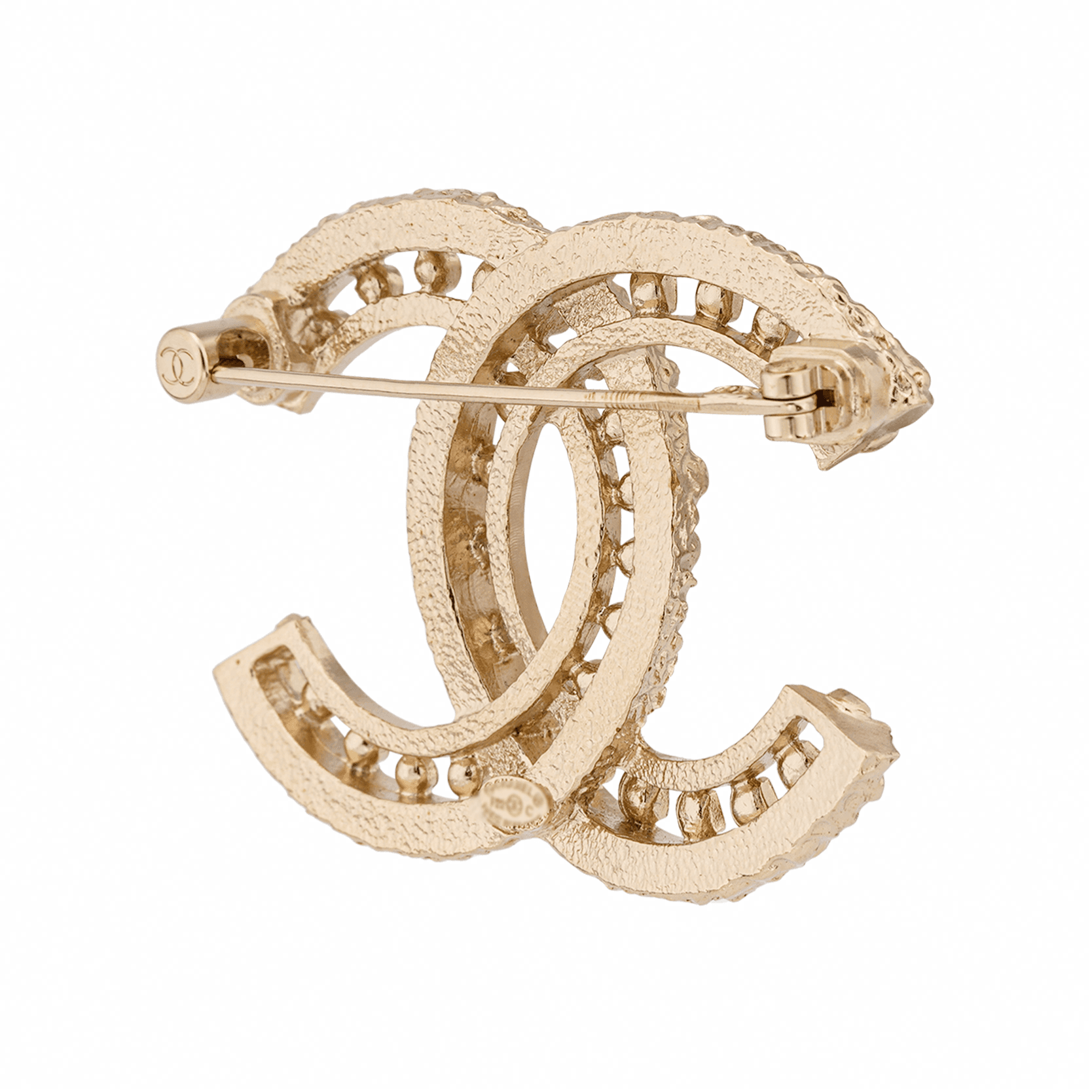 Брошь CHANEL Classic Double C Logo Brooch - изображение 2