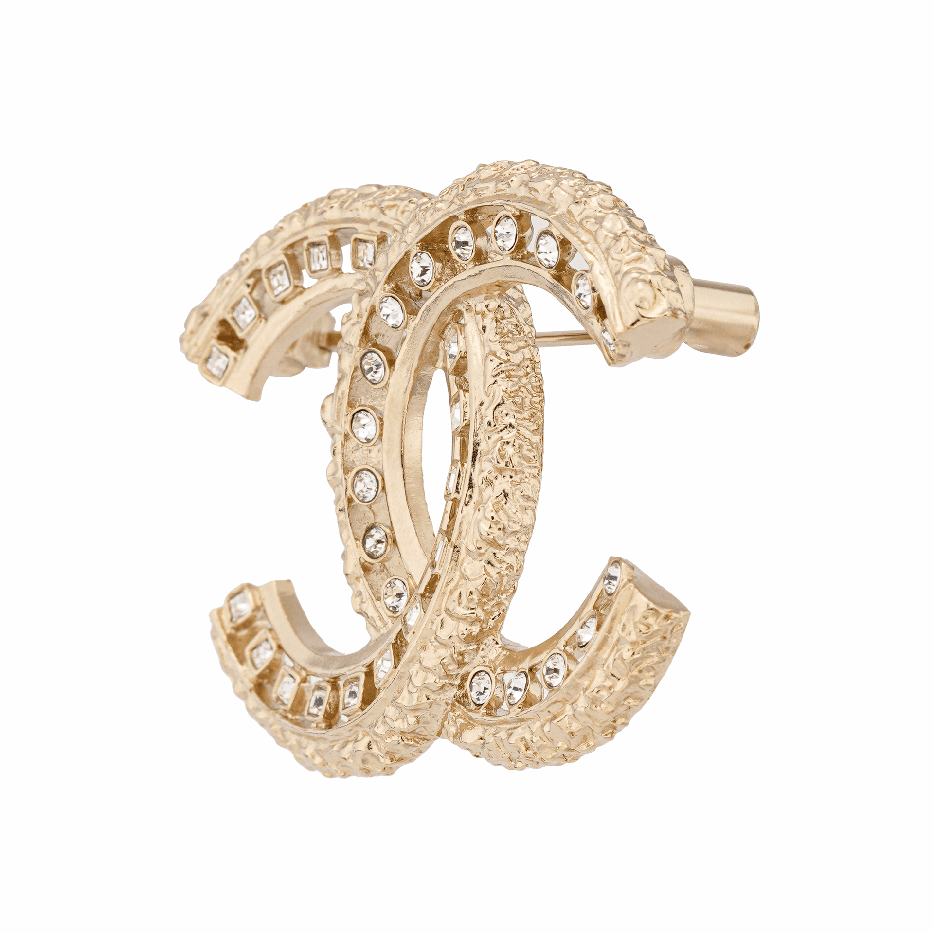 Брошь CHANEL Classic Double C Logo Brooch - изображение 3