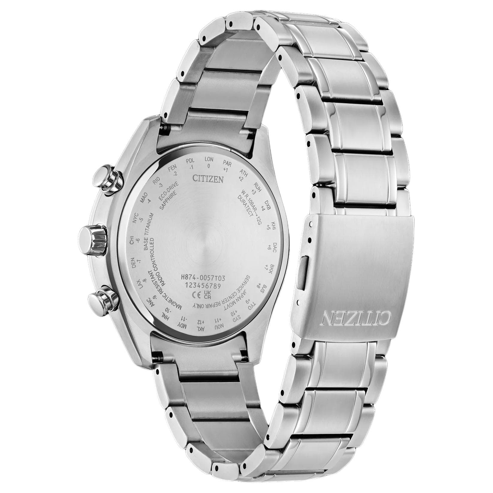 Часы CITIZEN Светильник Кварцевый Механизм Мужские Eco Drive Часы 43 мм Синий - изображение 2