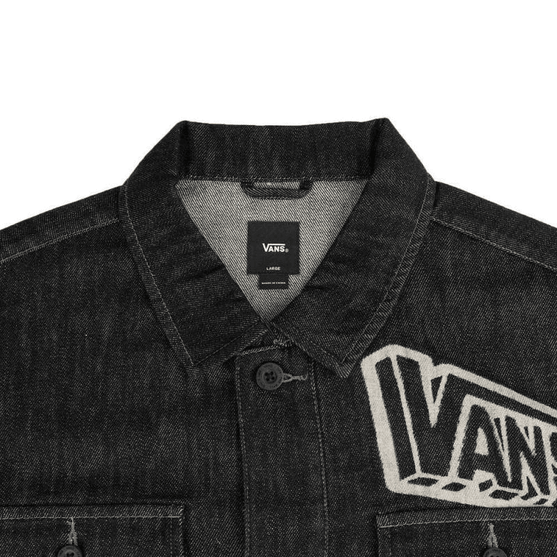 Джинсовая куртка VANS Черные Мужские Джинсовые Куртки - изображение 3