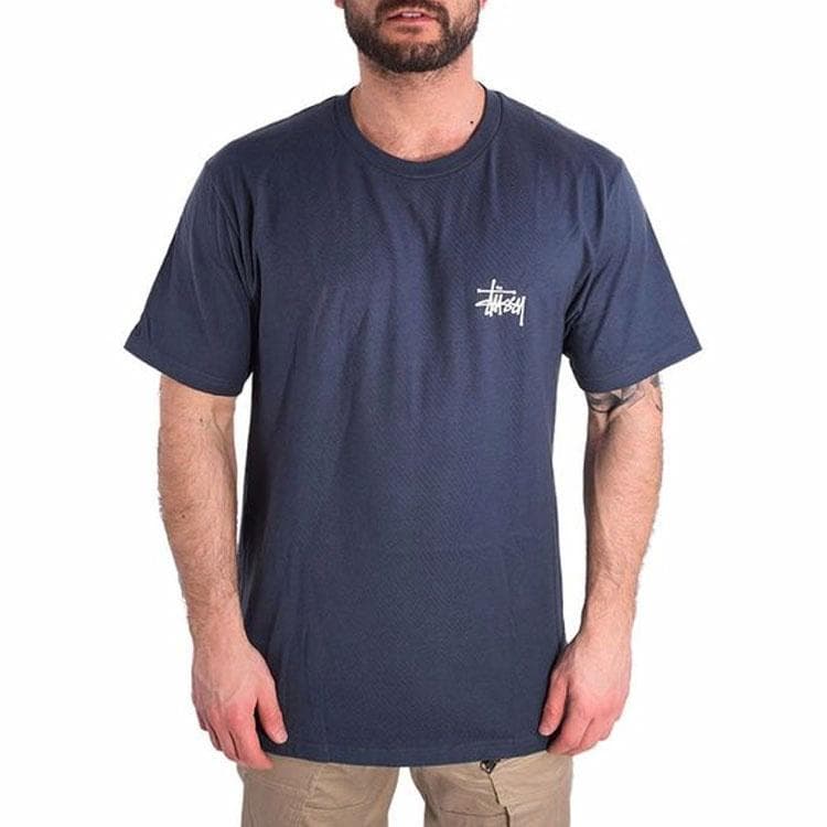 Футболка Stussy Basic Tee Navy - изображение 4