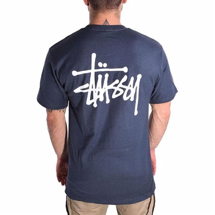 Футболка Stussy Basic Tee Navy - изображение 3
