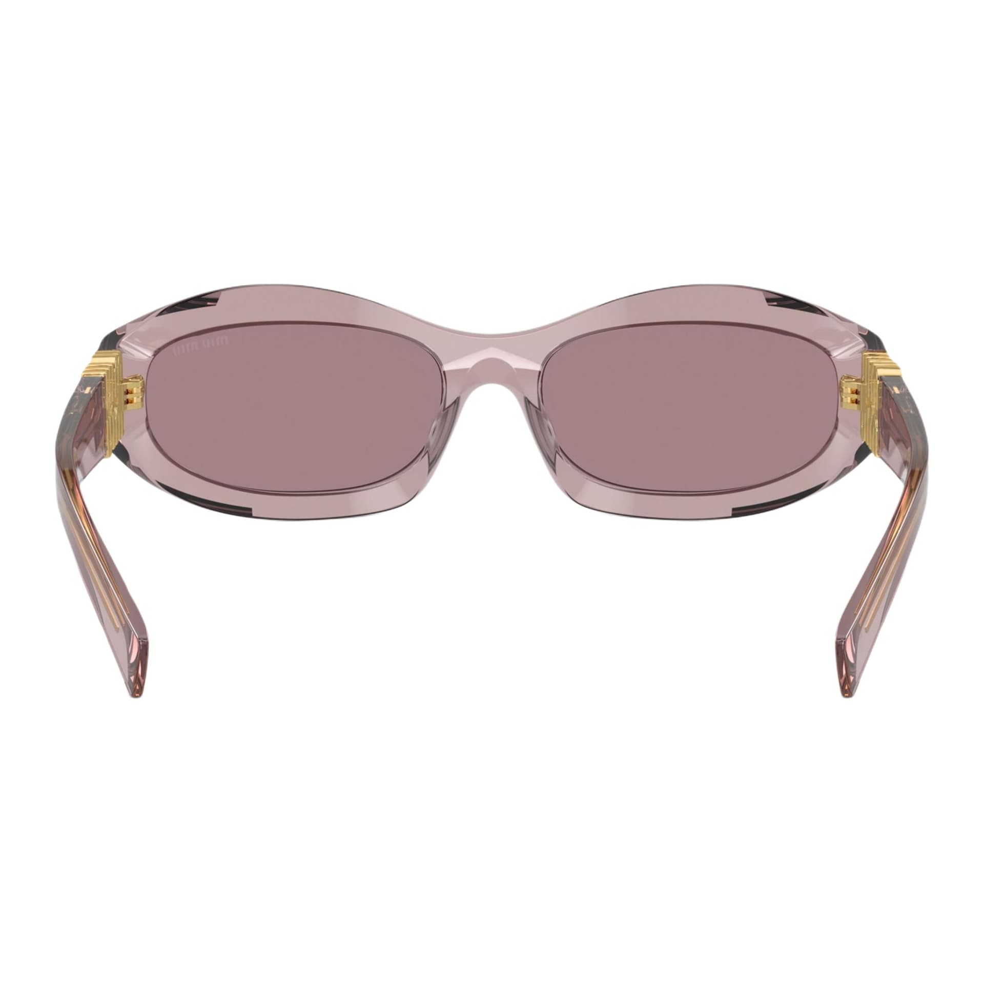 Солнцезащитные очки MIU MIU Ацетатные солнцезащитные очки с женским дизайном розовые - изображение 3
