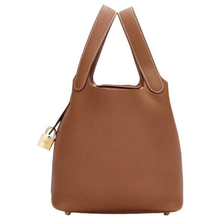 Сумка HERMES Picotin Lock 18 Clemence 18 37 Gold - изображение 3
