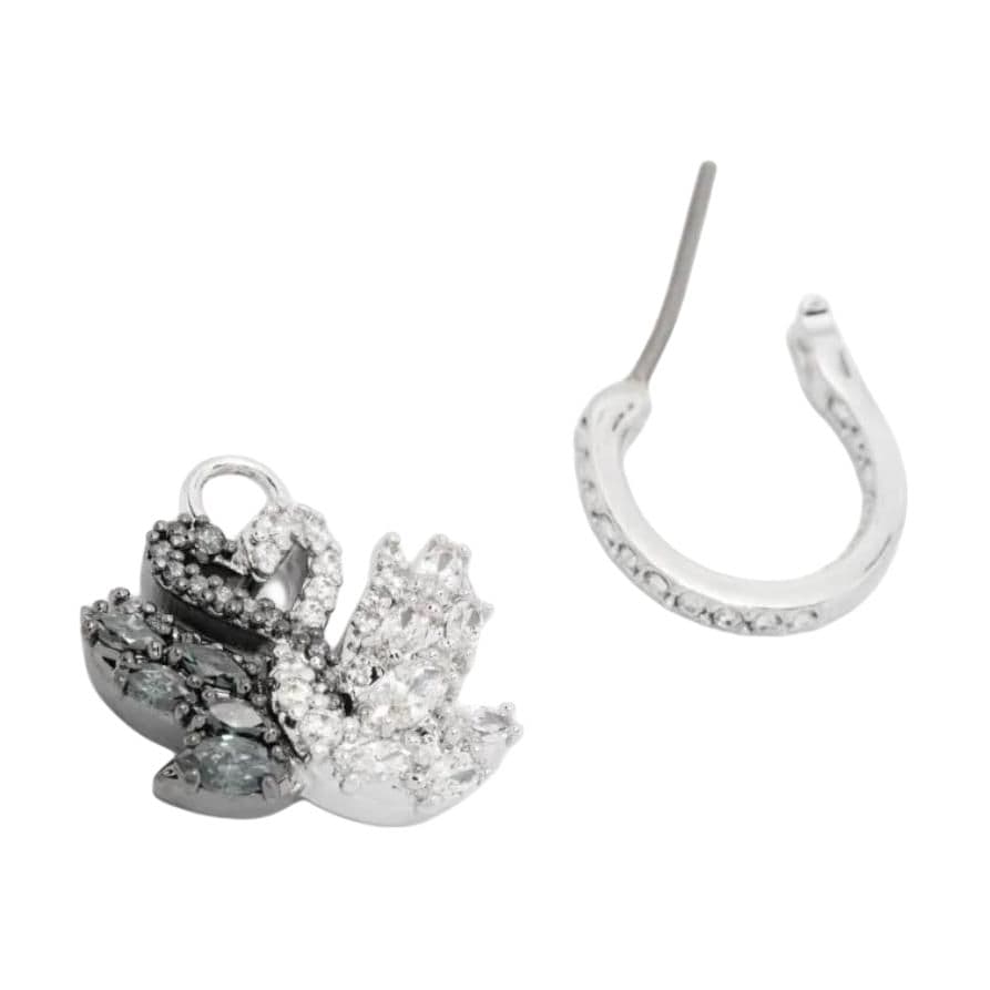 Серьги Серьги Swarovski Swan Женские Серебряные - изображение 2