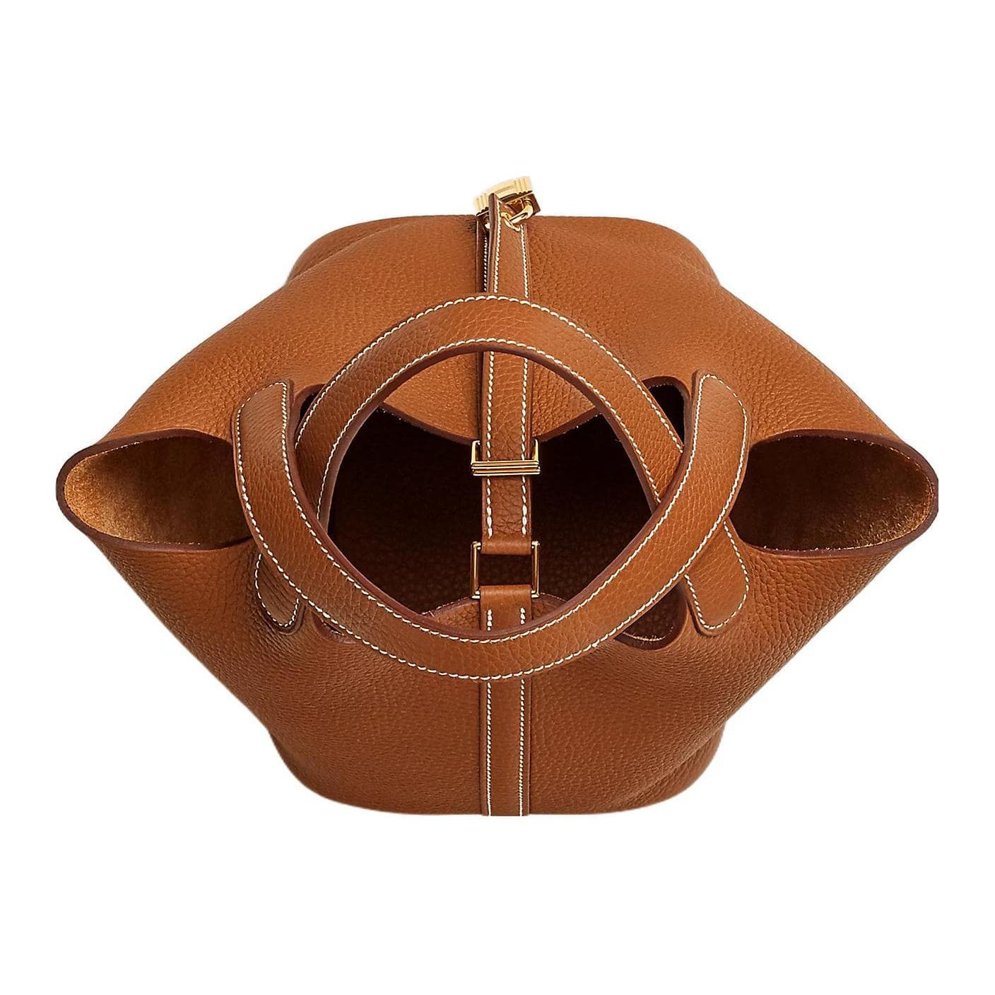 Сумка HERMES Picotin Lock 18 Maurice 37 Gold - изображение 4
