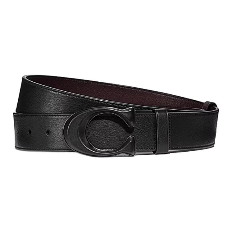 Ремень COACH Ремни из телячьей кожи мужской черный ширина 3,8 см - изображение 1
