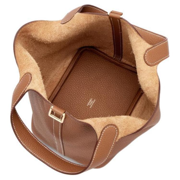 Сумка HERMES Picotin Lock 18 Clemence 18 37 Gold - изображение 5