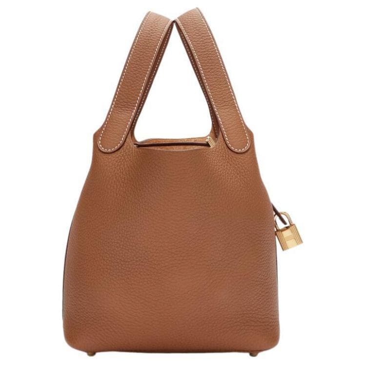 Сумка HERMES Picotin Lock 18 Clemence 18 37 Gold - изображение 4