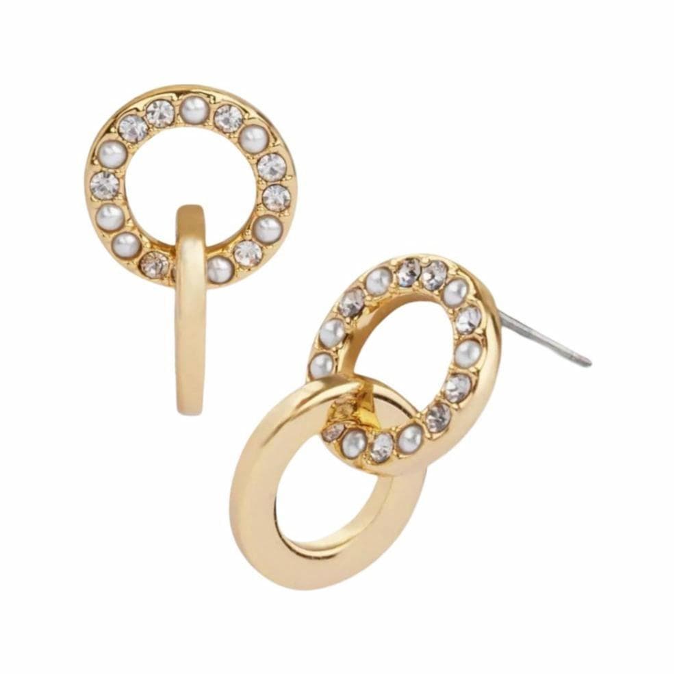 Серьги COACH Hollow Pendant Earrings Gold - изображение 4
