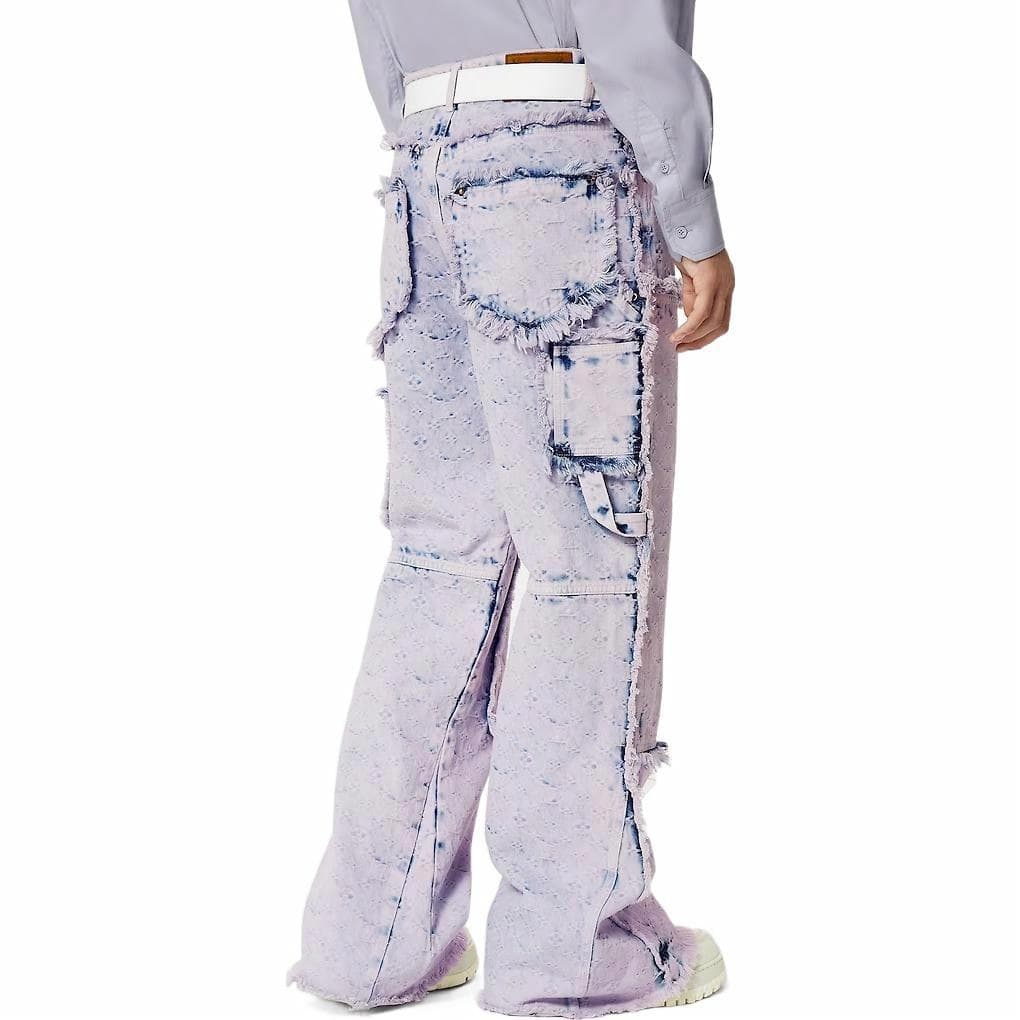 Штаны Louis Vuitton SS23 Purple Jeans - изображение 5