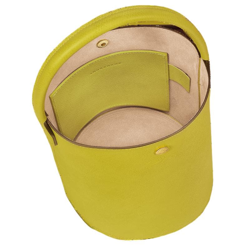 Сумка LONGCHAMP Épure Корова Кожа Ведрообразная Сумка Маленькая Женская Киви Зеленая - изображение 5