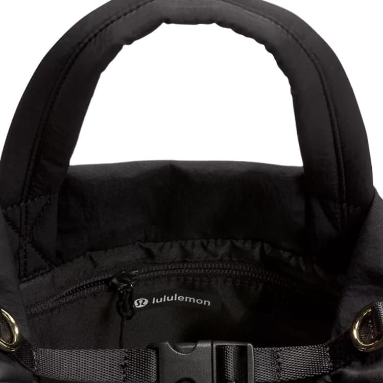 Сумка Lululemon On my level Нейлон Сумки Унисекс Черный золотой - изображение 3