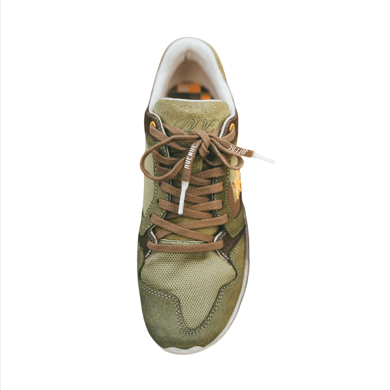 Кроссовки для бега Converse x DOE WAVE TRAINER «AVENUE JOFFRE» Удобные универсальные износостойкие лоу-топы беговые кроссовки унисекс зеленый - изображение 3