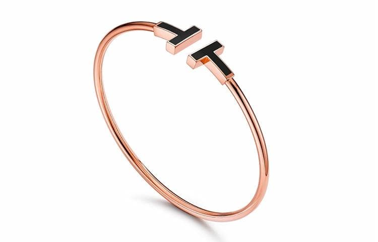 Браслет Tiffany & Co. T Series Black Onyx Bangle - изображение 3
