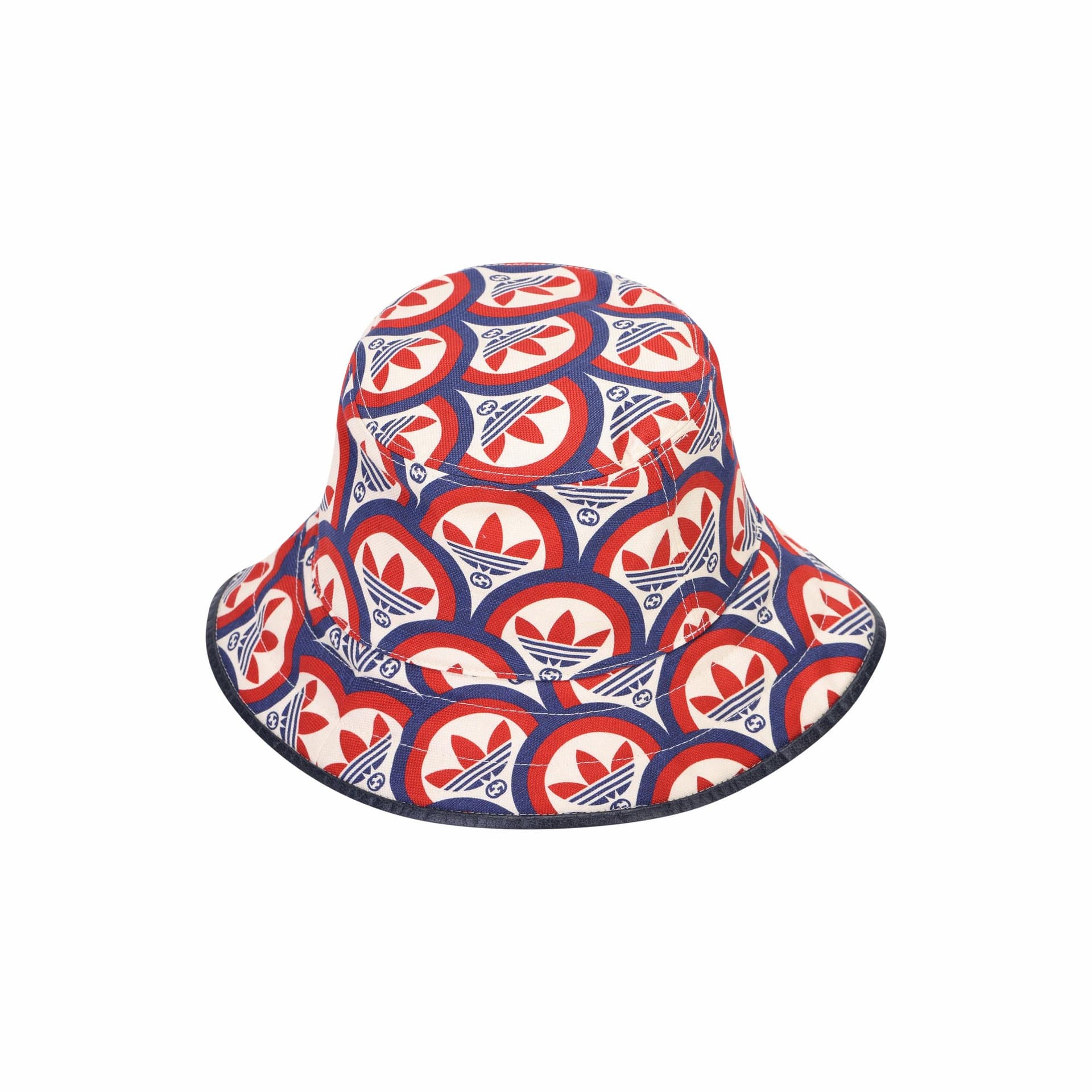 Панама Gucci x Adidas Bucket Hat Blue/Red - изображение 2