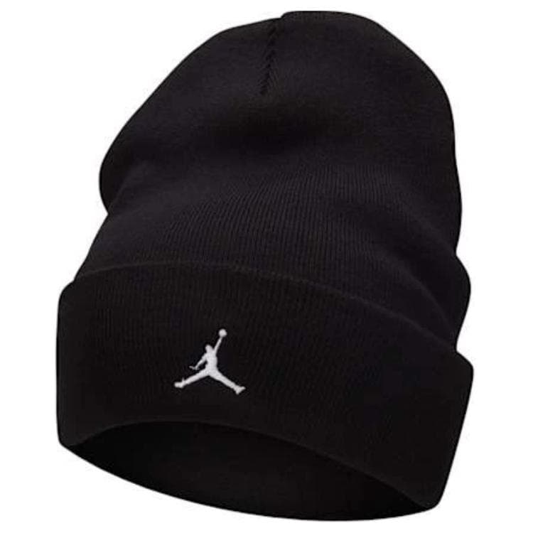 Шапка Jordan Логотип 95% полиэстер, 5% эластан Вязаная Шерстяная шапка Унисекс Парный Черный - изображение 5