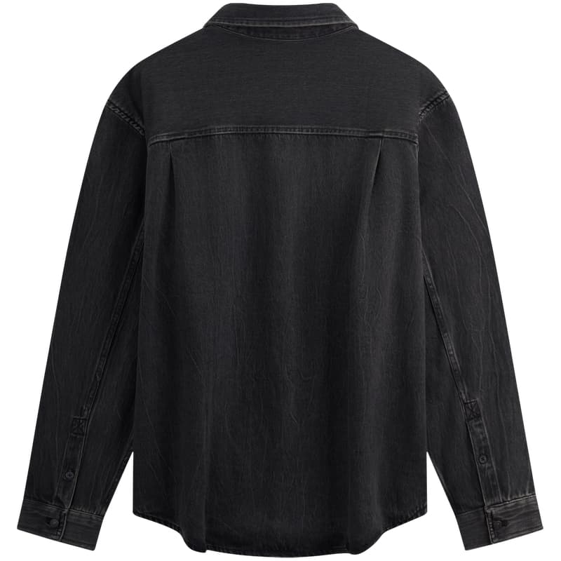 Рубашка calvin klein Рубашка Мужской Деним черный - изображение 2