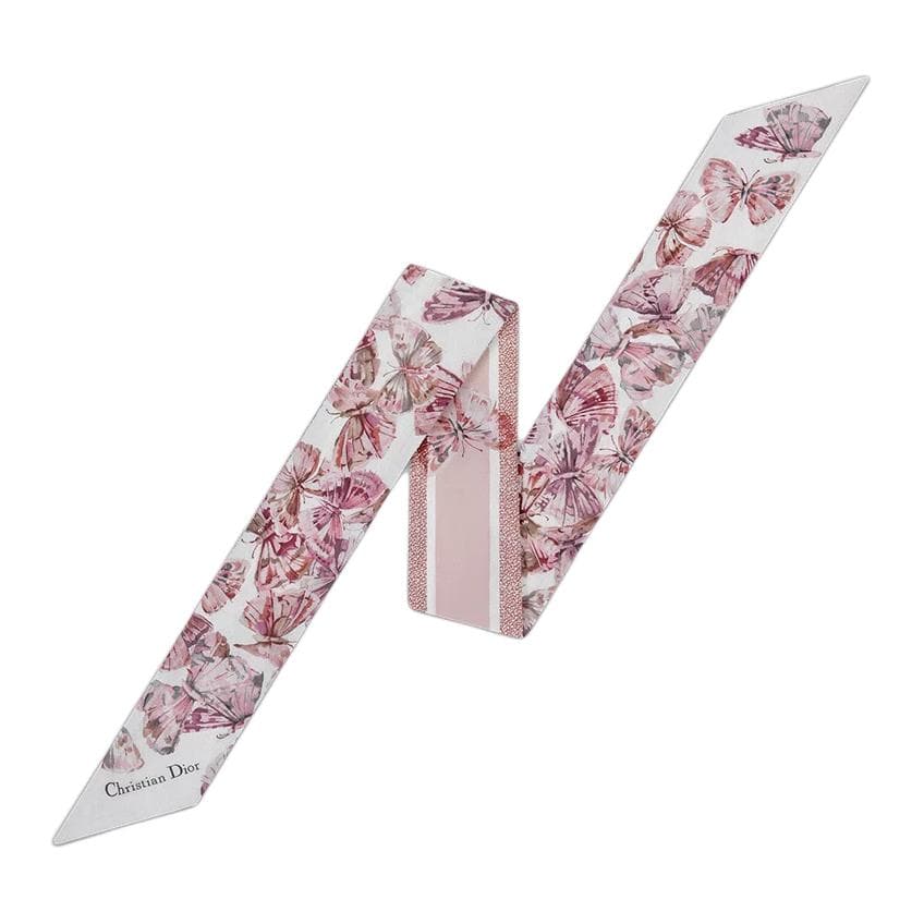 Платок DIOR Шарфы из шелка Тутовый женские розовые - изображение 1