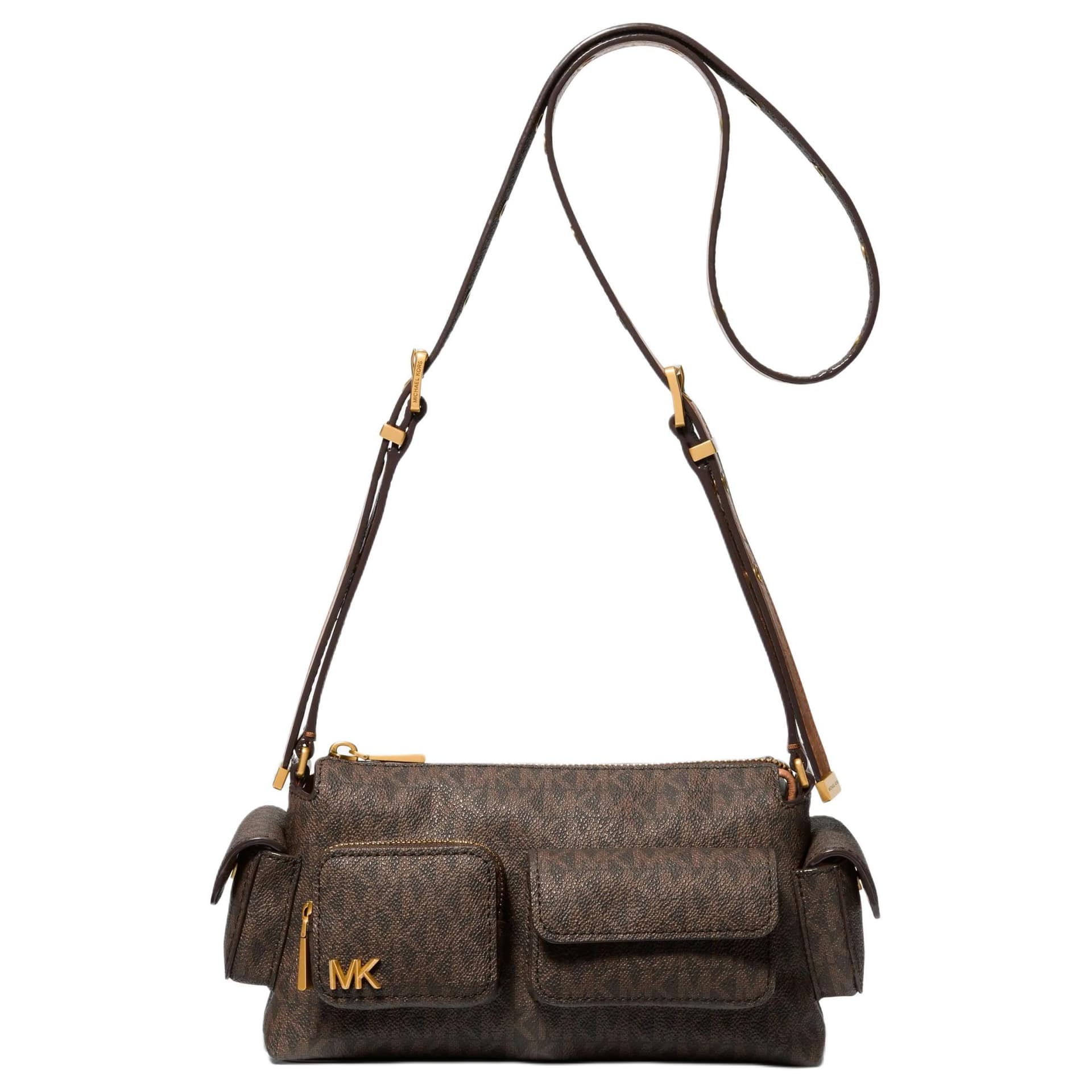 Сумка через плечо MICHAEL KORS DAKOTA Искусственная кожа Сумка через плечо Маленькая Женская Темно-коричневая - изображение 1