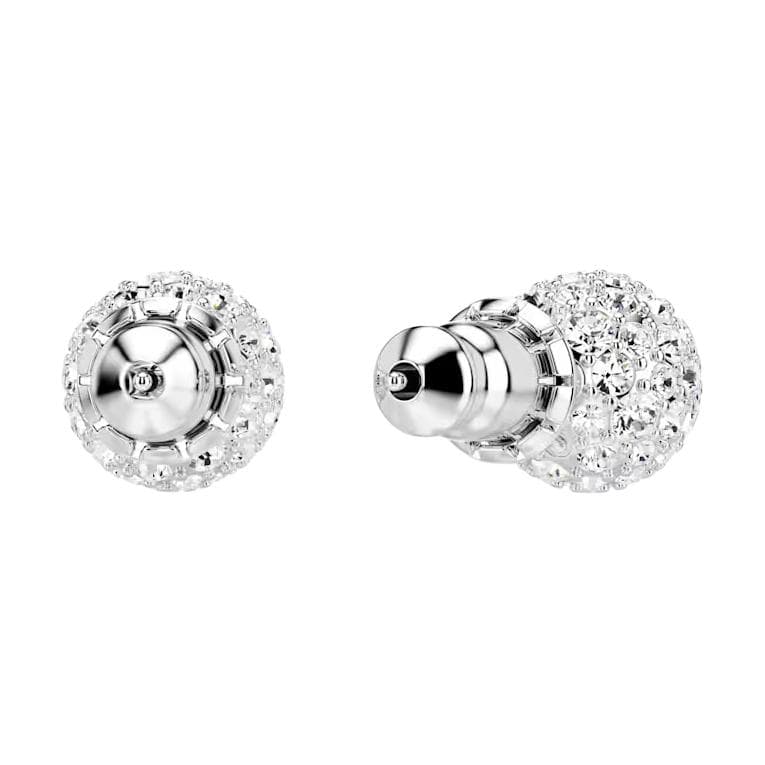 Серьги Серьги-гвоздики из искусственного кристалла Swarovski женские серебряные - изображение 4