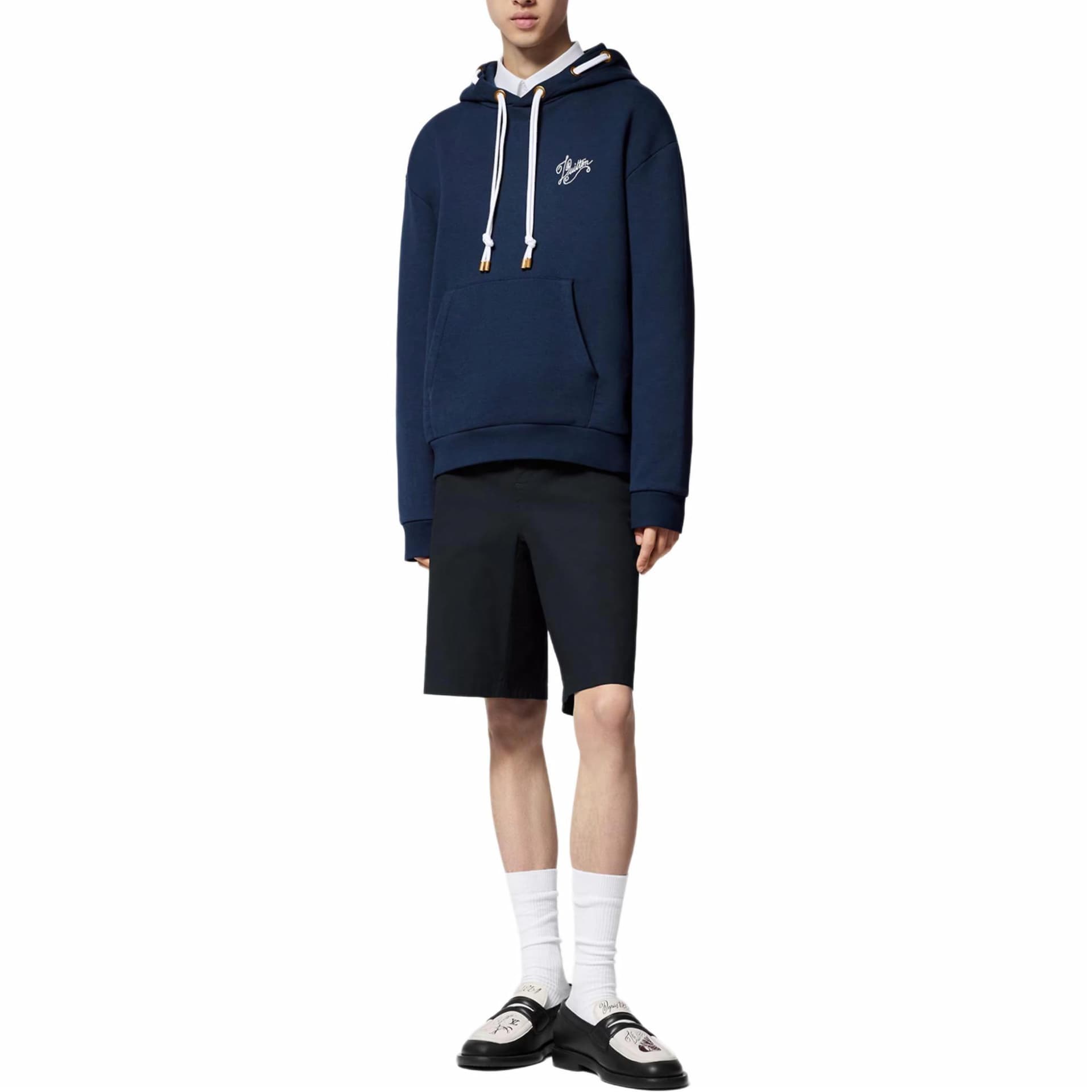 Худи Louis Vuitton SS24 Logo Hoodie Blue - изображение 2