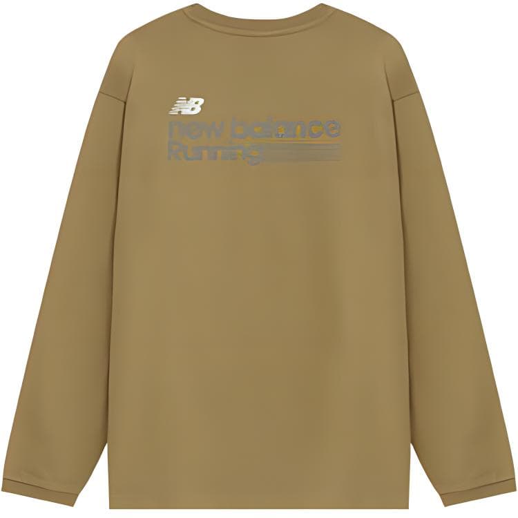 Футболка New Balance T-Shirt Мужской Бежевый - изображение 2
