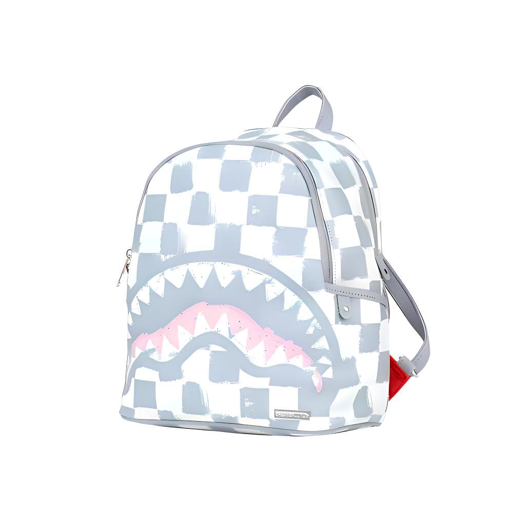 Рюкзак SPRAYGROUND ПВХ (поливинилхлорид) Рюкзак Средний Унисекс Серый Белый - изображение 3