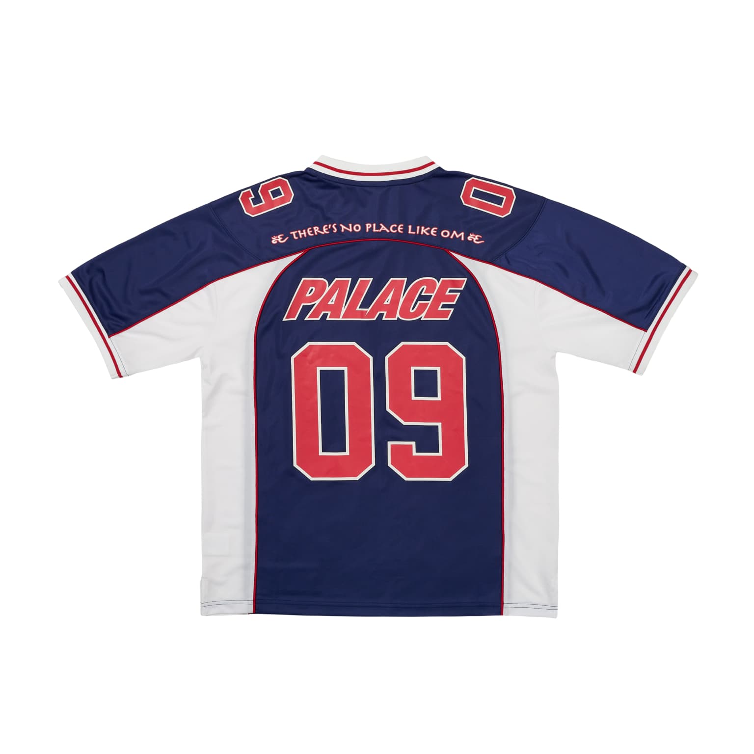 PALACE SS25 V-образный вырез ребристый край принт с буквами логотип свободный покрой футбольные джерси унисекс - изображение 2