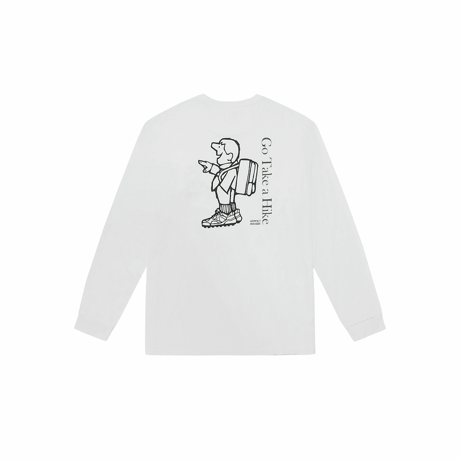 Футболка Vans X Gramicci TEE LS T-Shirt Унисекс Белая - изображение 2